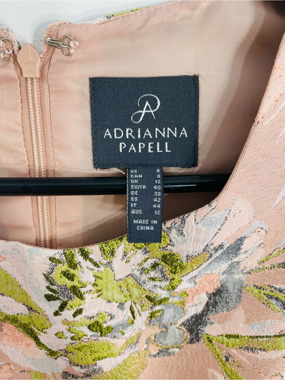 Adrianna Papell Rose-Pink Floral Midi Fit-and-Flare Dress - Picture 5 of 6